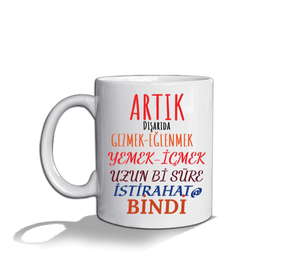 Tisho - ARTIK Beyaz Kupa Bardak