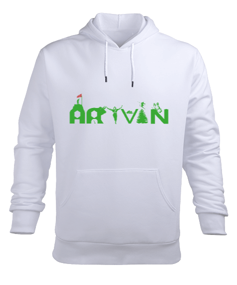 Tisho - artvin Erkek Kapüşonlu Hoodie Sweatshirt