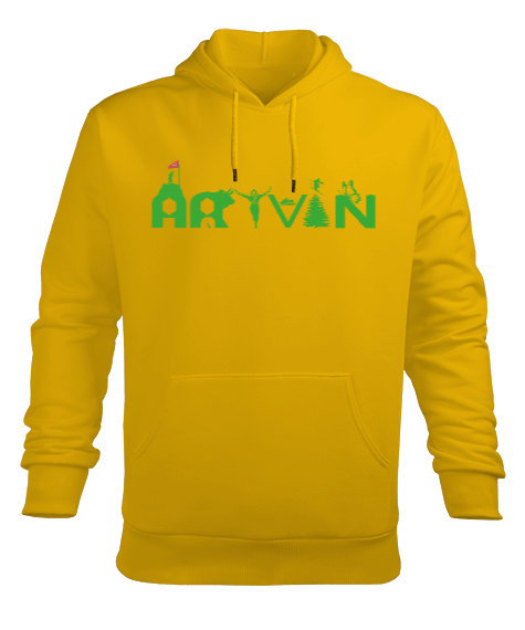 Tisho - artvin Erkek Kapüşonlu Hoodie Sweatshirt