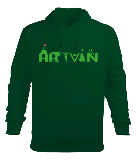 Tisho - artvin Erkek Kapüşonlu Hoodie Sweatshirt