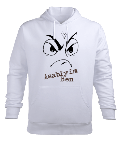 Tisho - Asabiyim Ben Erkek Kapüşonlu Hoodie Sweatshirt