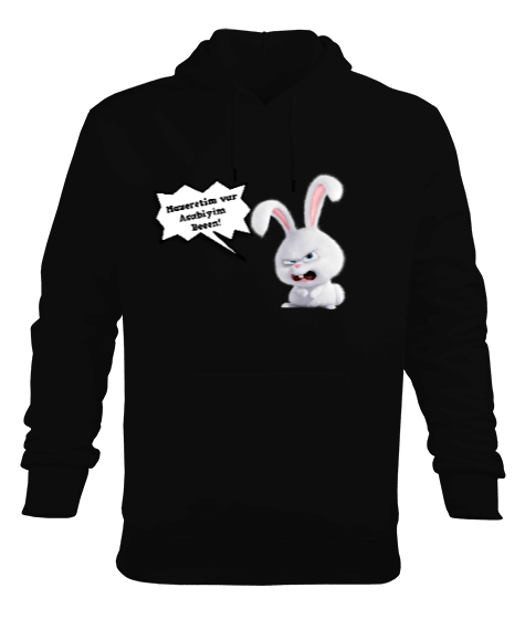 Tisho - Asabiyim Ben Erkek Kapüşonlu Hoodie Sweatshirt