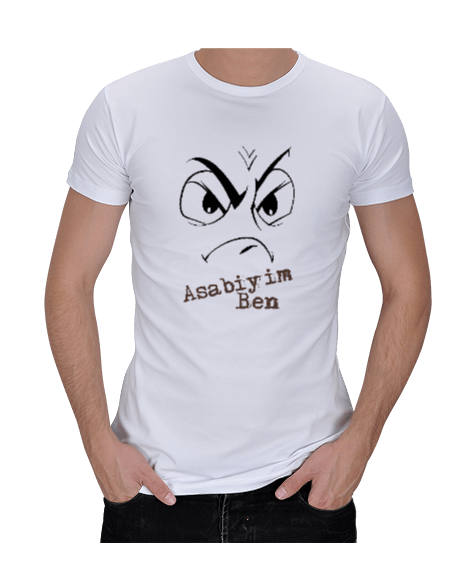 Tisho - Asabiyim Ben Erkek Regular Kesim Tişört