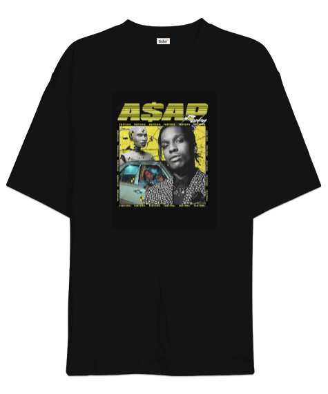 Tisho - AŞAP ROCKY HİPHOP Oversize Unisex Tişört