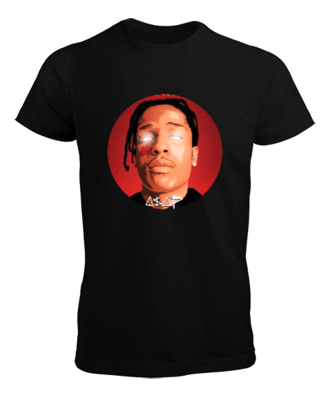 ASAP Rocky Rapper Tasarım Baskılı Erkek Tişört