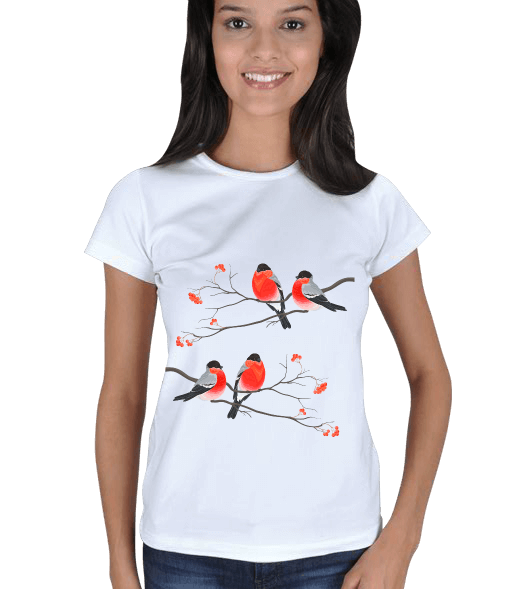 Tisho - Aşık kuşlar Kadın Tişört