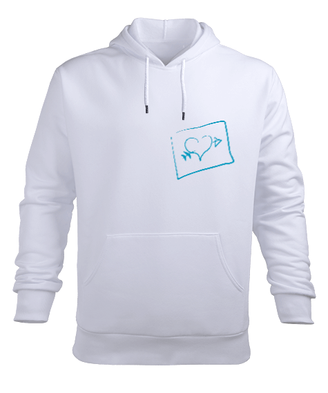 Tisho - Aşk Erkek Kapüşonlu Hoodie Sweatshirt