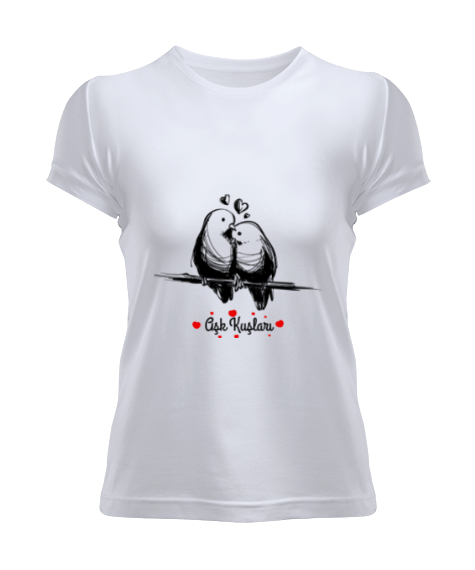 Tisho - Aşk Kuşları Kadın Tişört