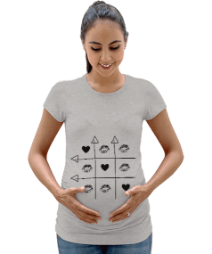 Aşk Oyunu Kadın Hamile Tişört - Tisho