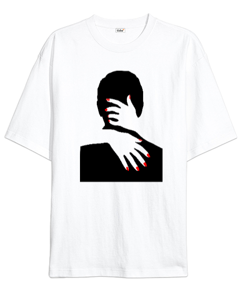 Tisho - Aşk ve Sevgi V2 Beyaz Oversize Unisex Tişört
