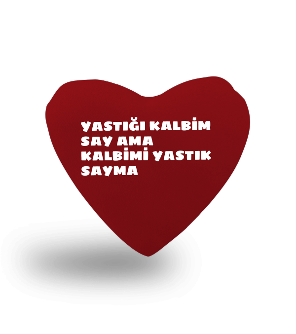 Tisho - AŞK YASTIĞI Kalp Yastık