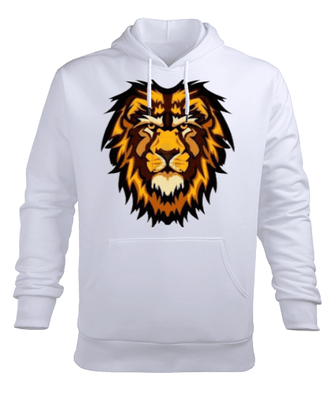 Tisho - Aslan Burç Erkek Kapüşonlu Hoodie Sweatshirt