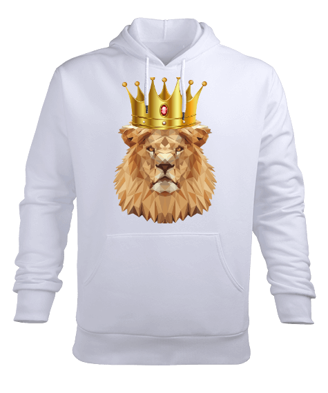 Tisho - Aslan Kral Erkek Kapüşonlu Hoodie Sweatshirt