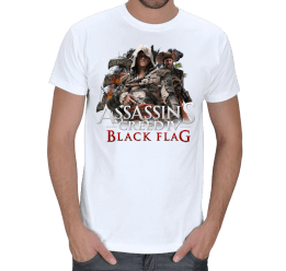Tisho - Assassins Creed IV Black Flag T-Shirt forteS Erkek Tişört