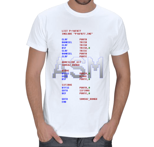 Tisho - ASSEMBLY PROGRAMCI t-shirt Erkek Tişört