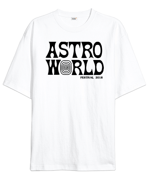 Tisho - astro world Oversize Unisex Tişört