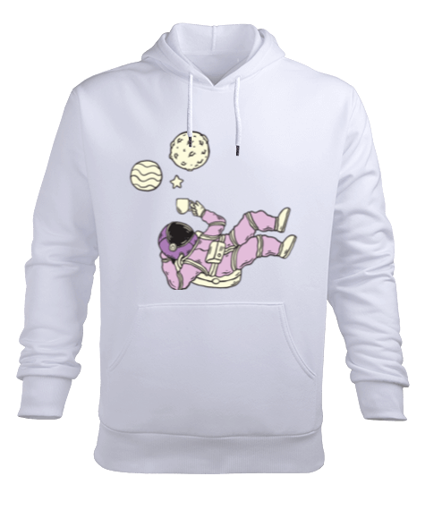 Tisho - astronaut Erkek Kapüşonlu Hoodie Sweatshirt