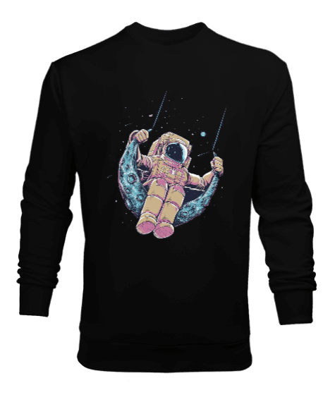 Tisho - Astronot Baskılı Erkek Sweatshirt