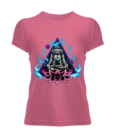 Tisho - Astronot Meditasyon Kadın Tişört