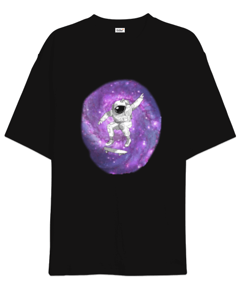 Tisho - Astronot Resimli Oversize Unisex Tişört Oversize Unisex Tişört