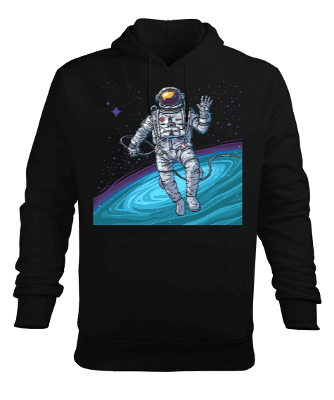 Tisho - Astronot Space Erkek Kapüşonlu Hoodie Sweatshirt