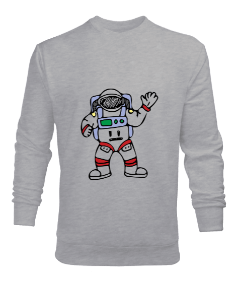 Tisho - Astronot Temalı Erkek Sweatshirt