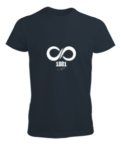 Atatürk 1881 10 Kasım Sonsuza Kadar Baskılı Füme Erkek Tişört - Tisho