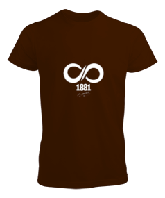 Atatürk 1881 10 Kasım Sonsuza Kadar Baskılı Kahverengi Erkek Tişört - Tisho