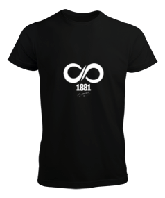 Atatürk 1881 10 Kasım Sonsuza Kadar Baskılı Siyah Erkek Tişört - Tisho