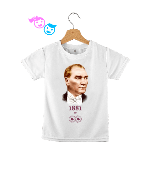 Tisho - ATATÜRK 1881 SONSUZ Beyaz Çocuk Unisex