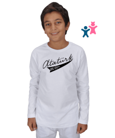 Atatürk Baskılı BÇ4 Çocuk Unisex Uzunkollu - Tisho
