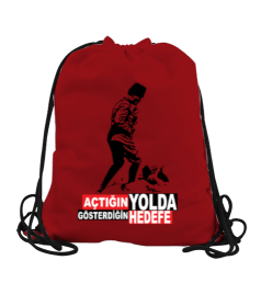 ATATÜRK BASKILI Büzgülü Spor Çanta - Tisho