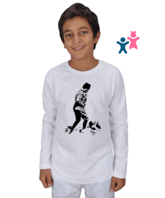 Atatürk Baskılı Ç2 Çocuk Unisex Uzunkollu - Tisho