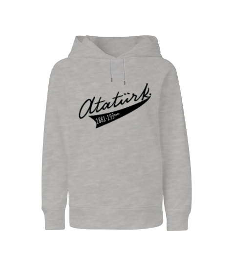 Tisho - Atatürk baskılı çocuk sweat Çocuk Unisex Hoodie Kapüşonlu