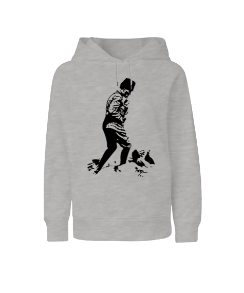 Tisho - Atatürk baskılı erkek Çocuk Unisex Hoodie Kapüşonlu