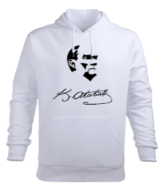 Atatürk baskılı erkek kapişonlu Erkek Kapüşonlu Hoodie Sweatshirt Erkek Kapüşonlu Hoodie Sweatshirt - Tisho