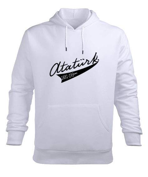 Tisho - Atatürk baskılı erkek kapişonlu Erkek Kapüşonlu Hoodie Sweatshirt Erkek Kapüşonlu Hoodie Sweatshirt