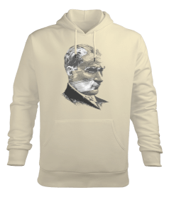 Atatürk Baskılı Erkek Kapüşonlu Hoodie Sweatshirt - Tisho