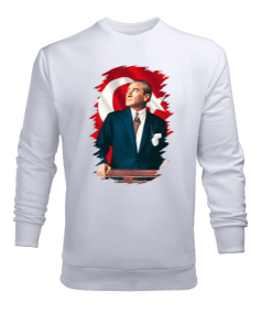 Atatürk Baskılı Erkek Sweatshirt - Tisho