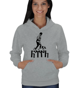 ATATÜRK BASKILI Kadın Kapşonlu - Tisho