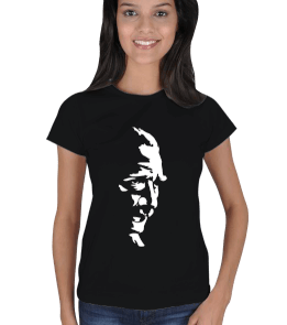Atatürk baskılı Kadın Tişört - Tisho
