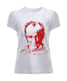 ATATÜRK BASKILI Kadın Tişört - Tisho