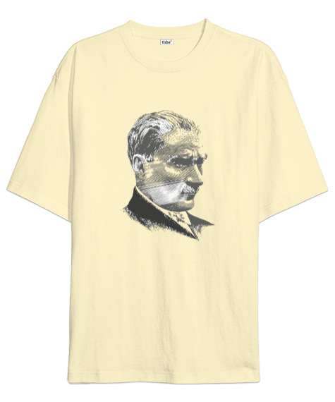 Tisho - Atatürk Baskılı Oversize Unisex Tişört