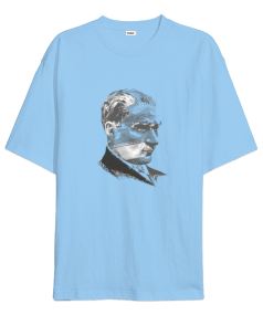 Atatürk Baskılı Oversize Unisex Tişört - Tisho