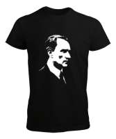 Atatürk Baskılı Siyah Erkek Tişört - Tisho