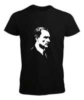 Atatürk Baskılı Siyah Erkek Tişört - Tisho