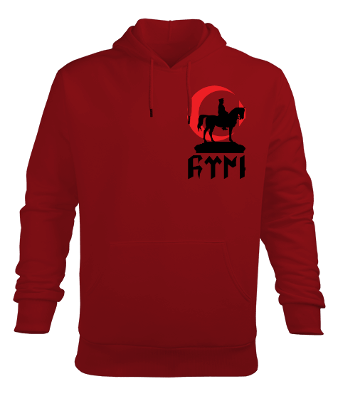 Tisho - Atatürk Baskılı Sweet Erkek Kapüşonlu Hoodie Sweatshirt