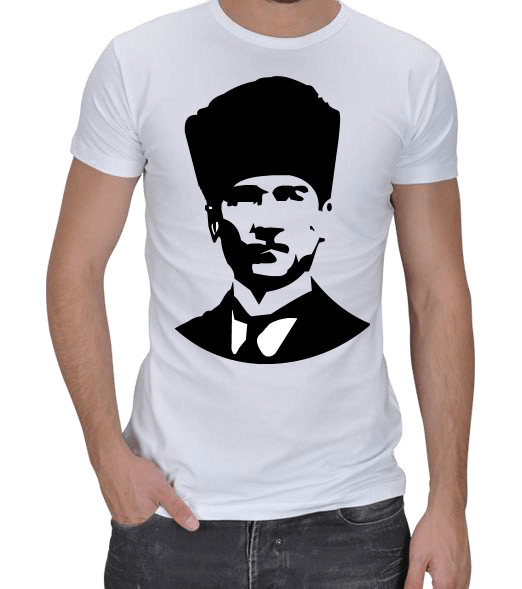 Tisho - Atatürk Baskılı T-shirt Erkek Regular Kesim Tişört