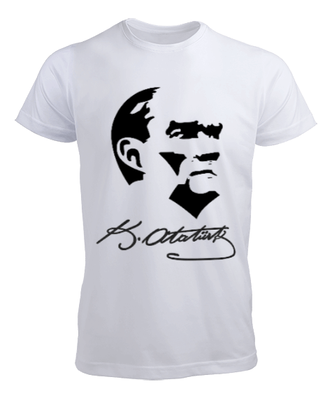 Atatürk Baskılı Tasarım Erkek Tişört - Tisho