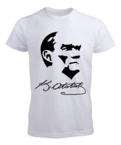 Tisho - Atatürk Baskılı Tasarım Erkek Tişört
